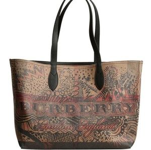 Burberry Reversible Doodle Tote